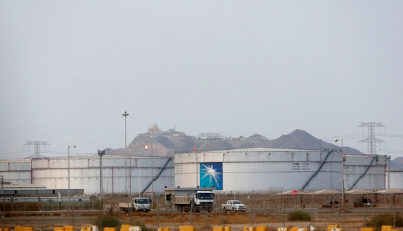 국제유가는 20일(현지시간) 하락했다. 사진은 사우디아리비아내 아람코의 석유저장시설. [지다(사우디아라비아)=AP/뉴시스]