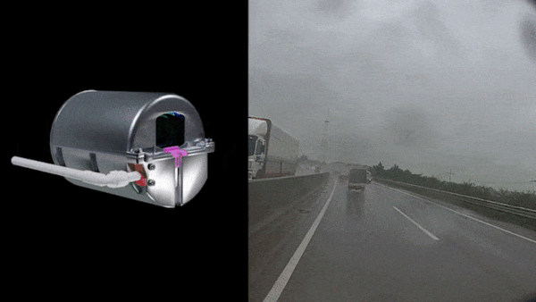 ‘로테이터캠’의 작동 원리(3D)와 실제 주행 영상