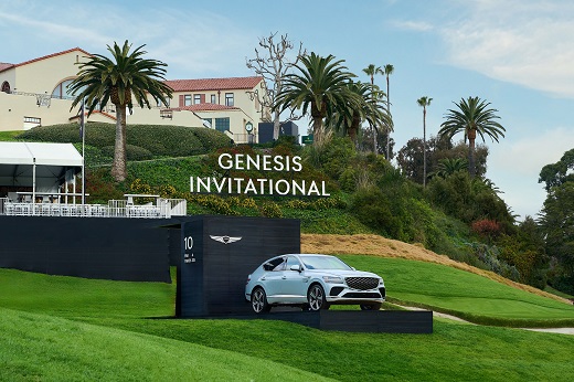 '2024 제네시스 인비테이셔널(The Genesis Invitational)' 경기장에 전시된 GV80 쿠페 모델 (사진=제네시스 브랜드)