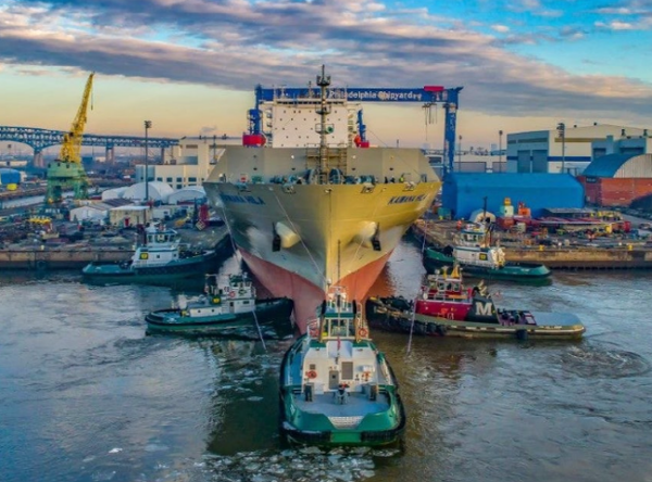 중국이 미·중 무역 전쟁 확전 자제 합의에 따라 한화오션의 미국 자회사 5곳에 대한 제재를 향후 1년 동안 유예하기로 했다. 사진은 한화오션의 자회사인 미국 필라델피아 한화필리조선소=한화오션 제공