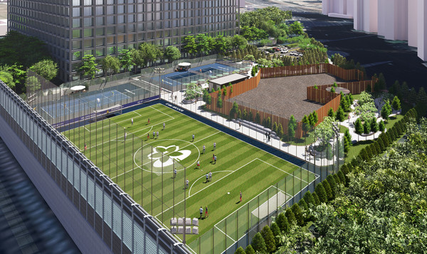 정자동 제설차량기지 체육시설 조감도(성남시 제공)