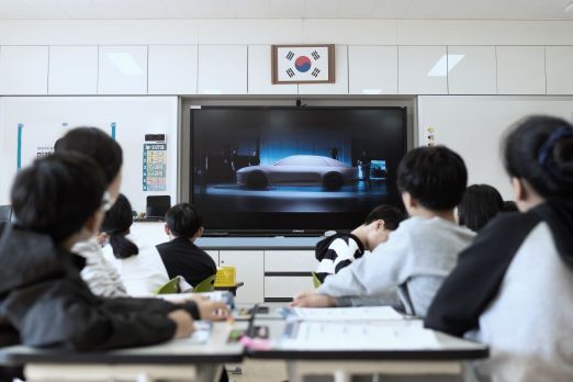 전북 익산 여산초등학교 '미래모빌리티의 이해' 수업 모습 (사진=현대자동차)