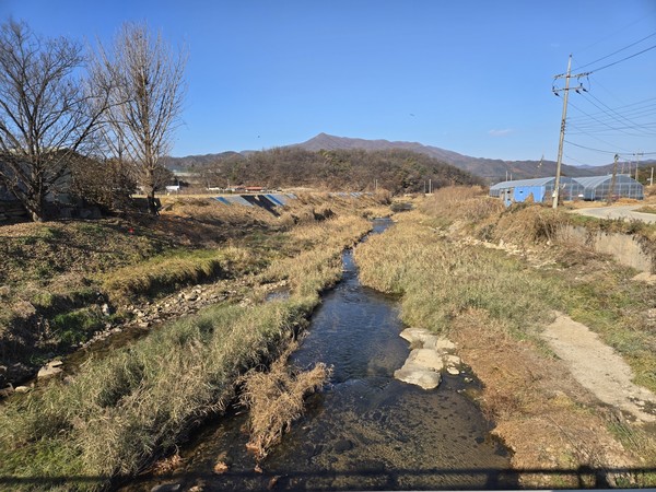 ‘포천 추동천 지방하천 정비사업’ 현장(사진=경기도 제공)