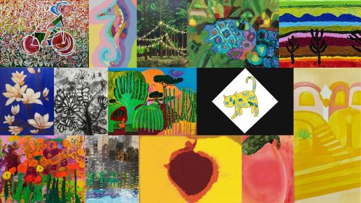 ‘Beautifully Happy 展’에 전시되는 발달장애 화가들의 작품 (사진=동원홈푸드)