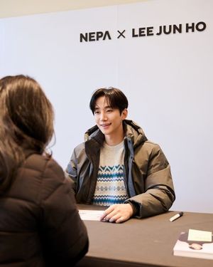<b>네파</b>, <b>이준호</b> <b>팬사인회</b> 개최…'스타일 테크 다운'으로 겨울 스타일 완성