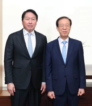 <b>최태원</b> 대한상의 회장, 국민통합위원회 위원장과 <b>면담</b>..."성장이 곧 통합...